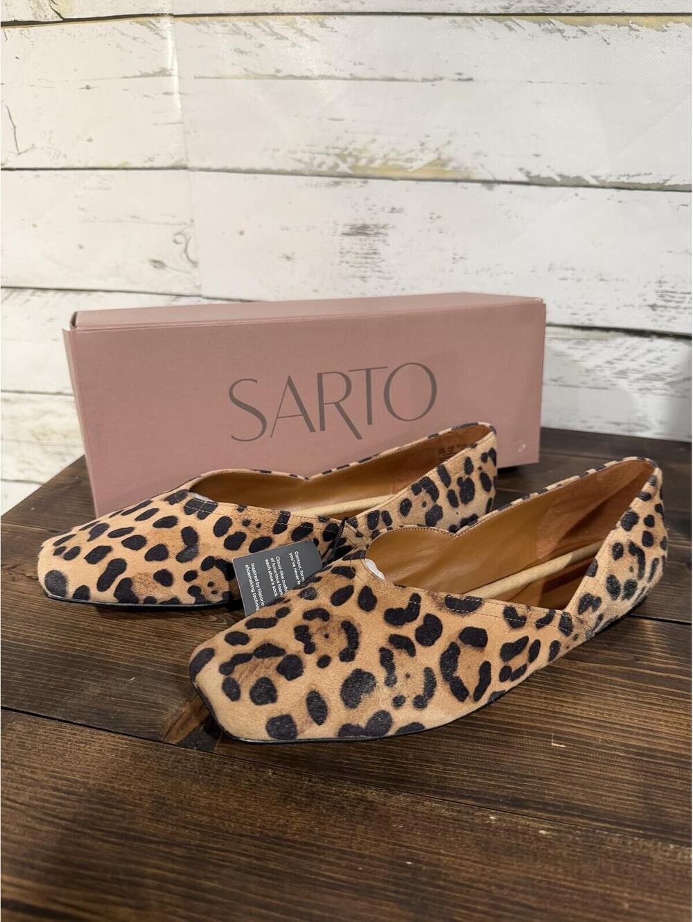 Sarto by Franco Sarto Adalina Ballet Flat Leopard Women's Size 10 NIB